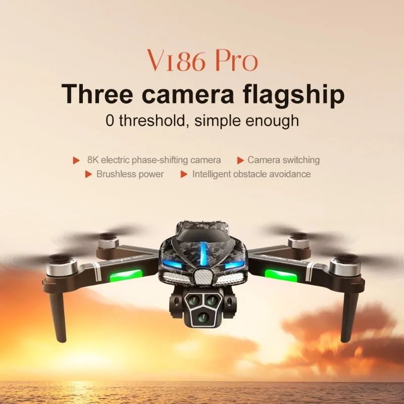 새로운 V186 프로 드론 전문 브러시리스 모터 8K  - Drone Gimbal 리뷰 및 가격