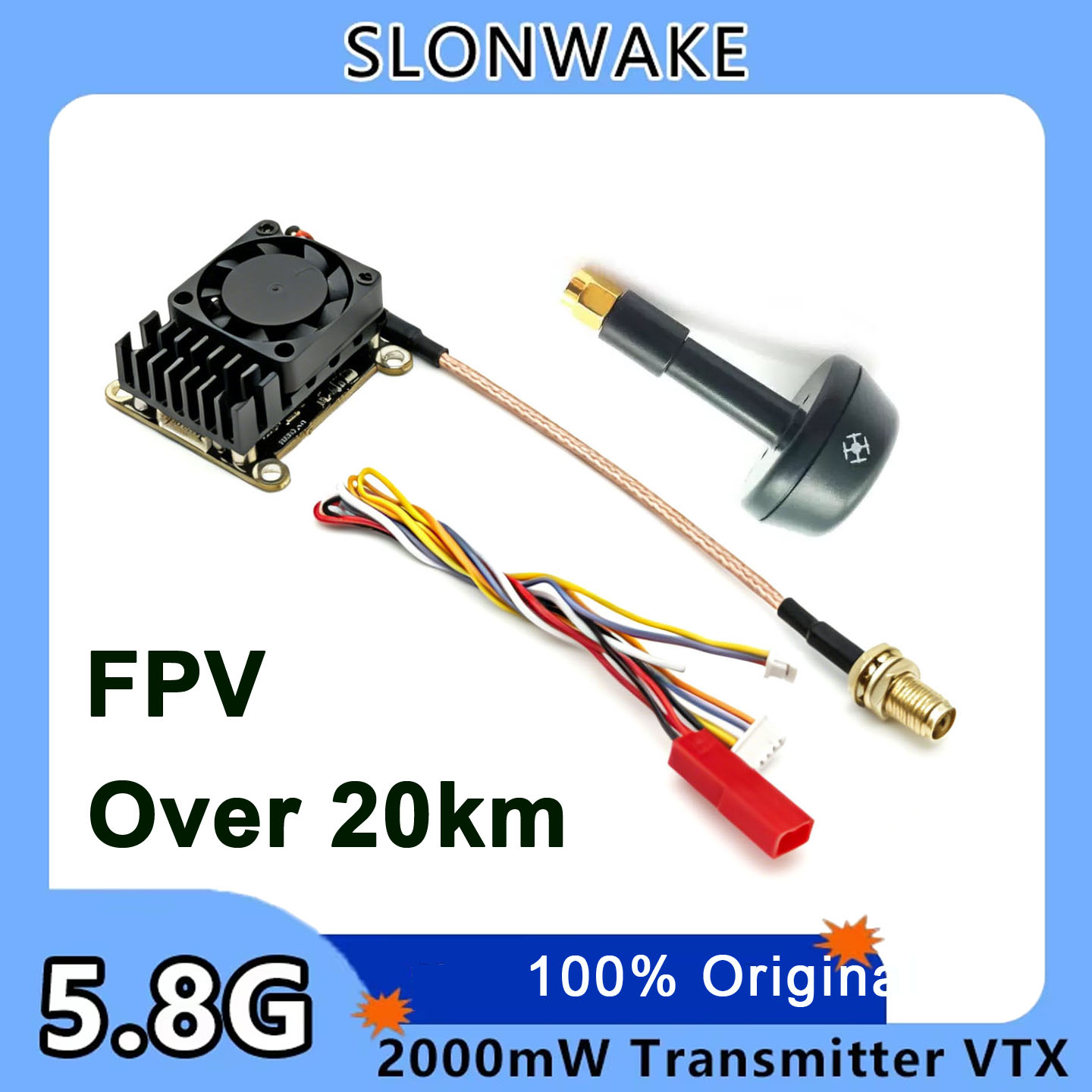 새로운 업그레이드 5.8Ghz 2W 조절 가능 FPV  - Drone Receiver 리뷰 및 가격