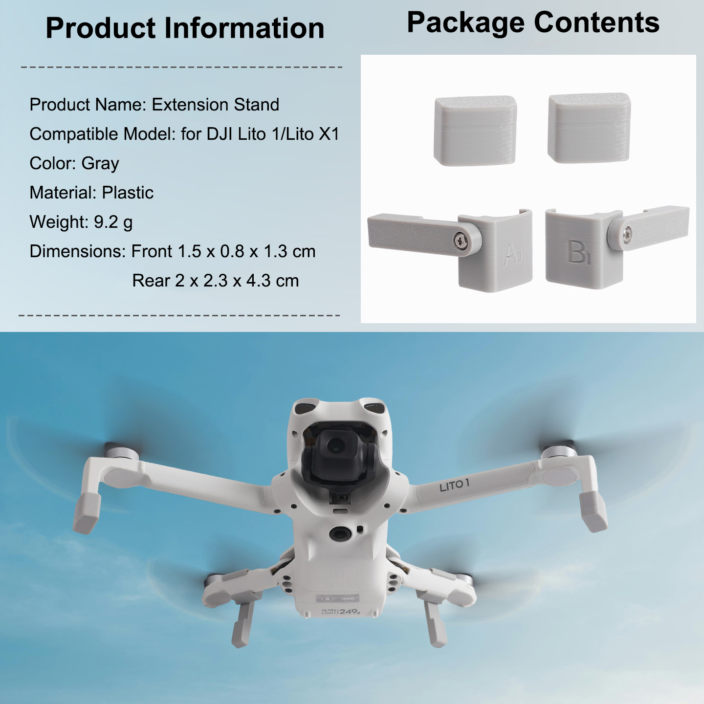 DJI LITO 1 LITO X1 드론용 랜딩 기어 익 - Drone Landing Gear 리뷰 및 가격